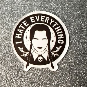 10/$10 ADDAMS FAMILY waterproof sticker Wednesday